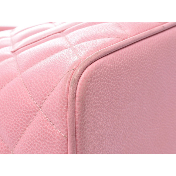 Chanel replica tote bag pink GG caviar leather - Picture 6 of 9
